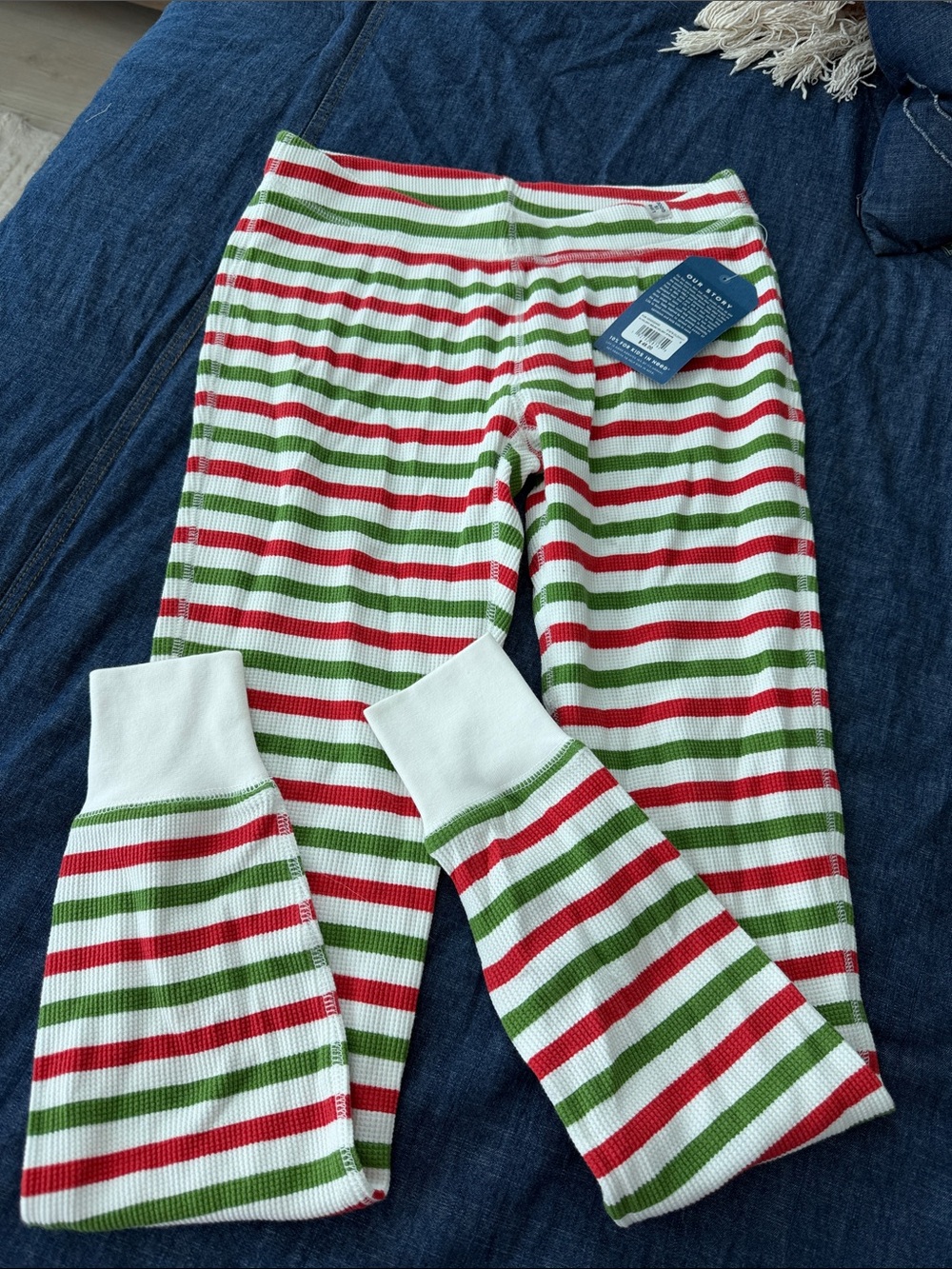 Life Is Good Women’s Small S Holiday Stripe Pajama Pants - Red Green White NWT